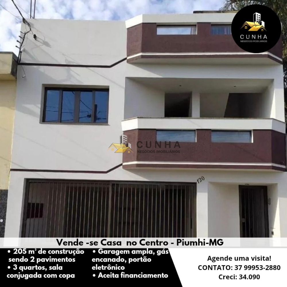 Casa > venda > Centro - Piumhi MG