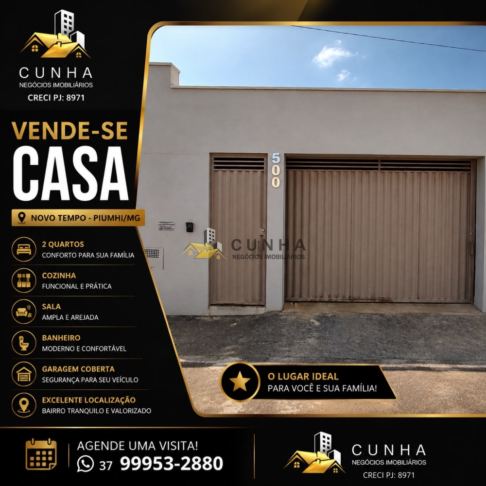 Casa > venda > Novo Tempo - Piumhi MG
