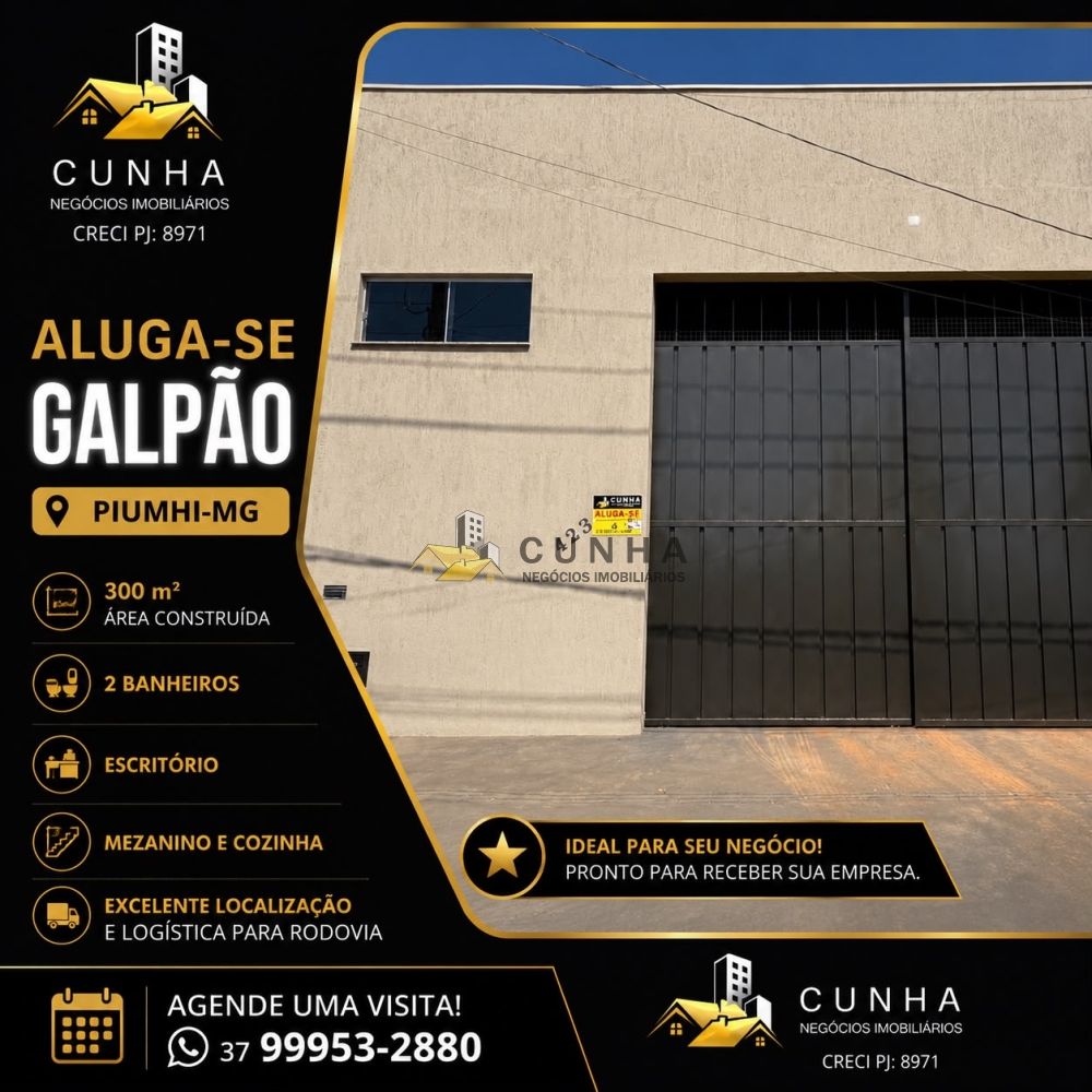 Galpão > aluguel > Piumhi- MG