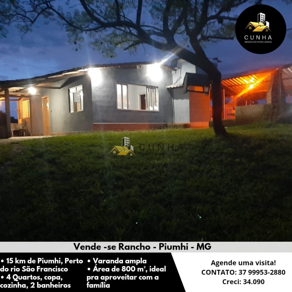 Rancho > venda > Area Rural - Piumhi